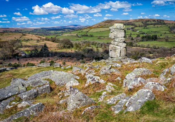 Bowermans Naso Dartmoor Devon Inghilterra — Foto Stock