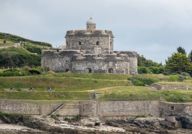 Cornwall İngiltere 'deki St. Mawes Şatosu. Kernow.