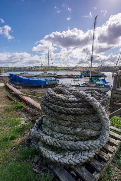 Gamla Träbåtar Havet — Stockfoto