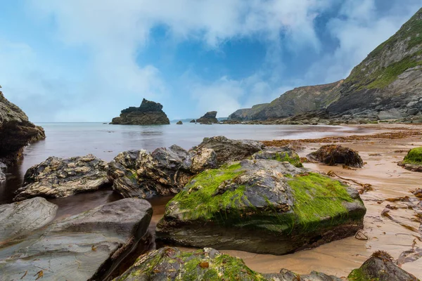 Cala Pesca Castillo Giver Cornwall England — Foto de Stock