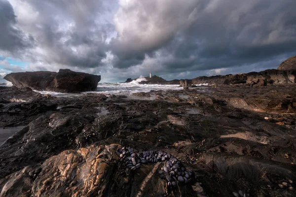 Godrevy Faro Cornwall England — Foto de Stock