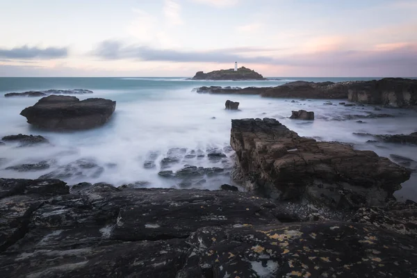 Godrevy Farol Cornwall Inglaterra — Fotografia de Stock