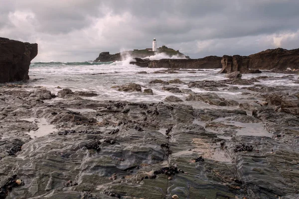 Godrevy Maják Cornwall England — Stock fotografie