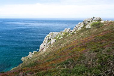 Zennor ve gurnard kafa arasında. Cornwall İngiltere