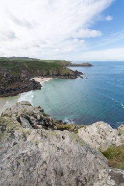 Zennor ve gurnard kafa arasında. Cornwall İngiltere
