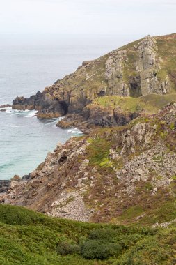 Zennor ve gurnard kafa arasında. Cornwall İngiltere