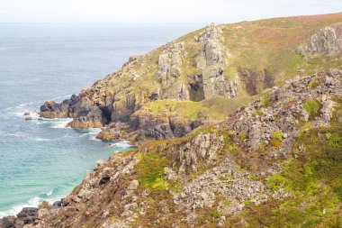 Zennor ve gurnard kafa arasında. Cornwall İngiltere
