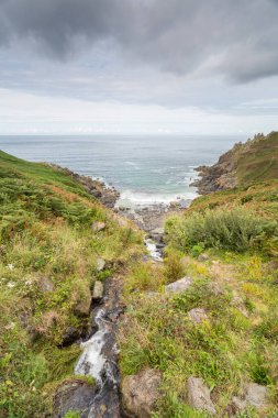 Zennor ve gurnard kafa arasında. Cornwall İngiltere
