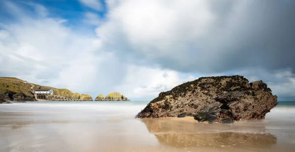 Bahía Harlyn Cornwall Inglaterra Reino Unido — Foto de Stock