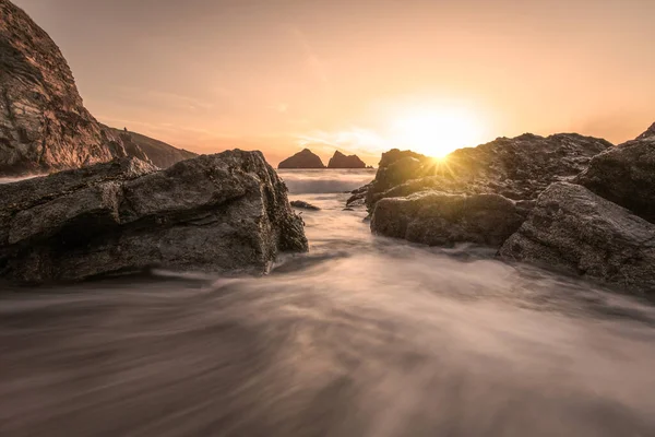 Holywell Baai Maïsmuur Engeland — Stockfoto