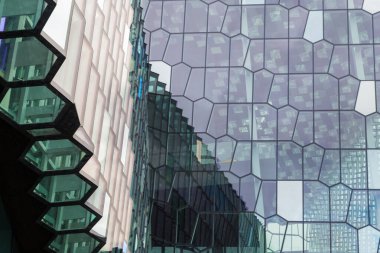 Modern şehir binasının duvarı