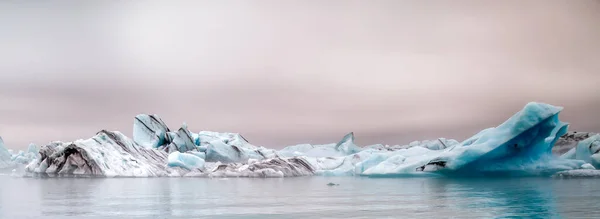 Lodowa Laguna Jokulsarlon Kawałki Lodowca Islandii — Zdjęcie stockowe