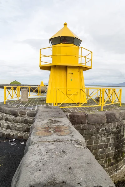 Reykjaviks Gula Fyr Island — Stockfoto