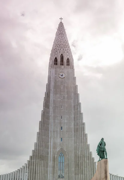 Icelandic Church Interesting Spire — Stock Photo, Image