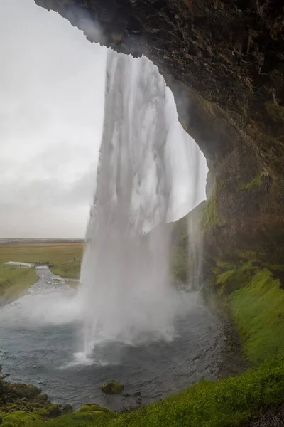 Seljalandsfoss Καταρράκτη Φύση Γραφική Θέα Ισλανδία — Φωτογραφία Αρχείου