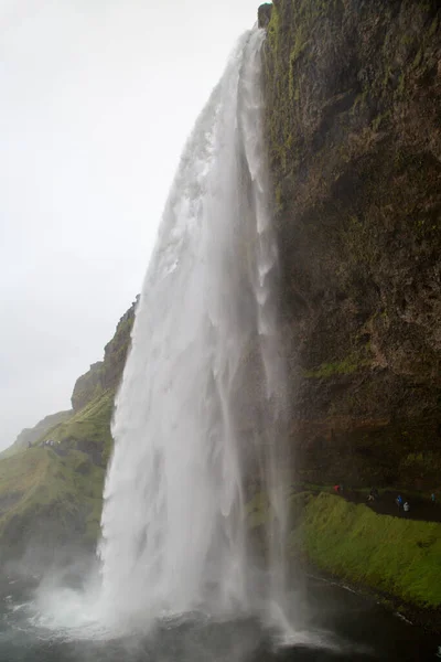 Seljalandsfoss Cachoeira Natureza Vista Panorâmica Islândia — Fotografia de Stock