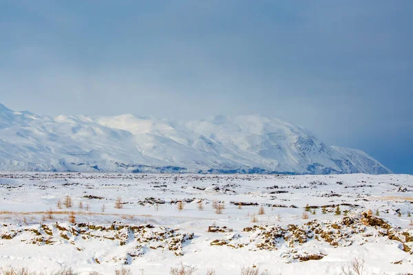 Montanhas Inverno Durante Dia — Fotografia de Stock