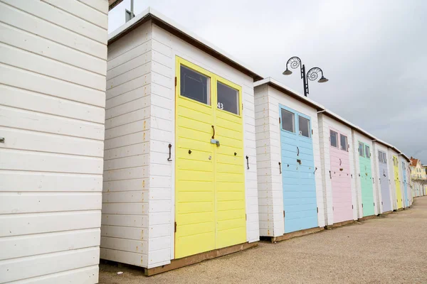 Beach Huts Lyme Regis Royaume Uni — Photo