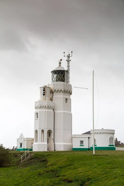 Gyík Világítótorony Cornwall Anglia Egyesült Királyság — Stock Fotó