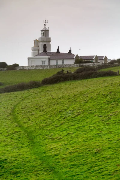 Ödlan Fyr Cornwall England Storbritannien — Stockfoto