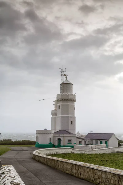 Gyík Világítótorony Cornwall Anglia Egyesült Királyság — Stock Fotó