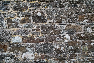 Eski çatlak taş duvar dokusu ve arkaplanı