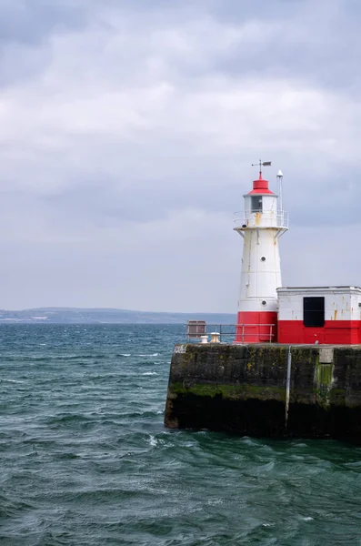 Farol Mar Uma Tempestade — Fotografia de Stock