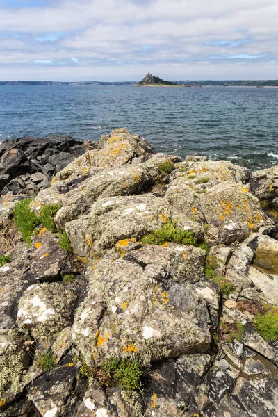 Marazion Cornwall Inglaterra Reino Unido Camino Costa — Foto de Stock