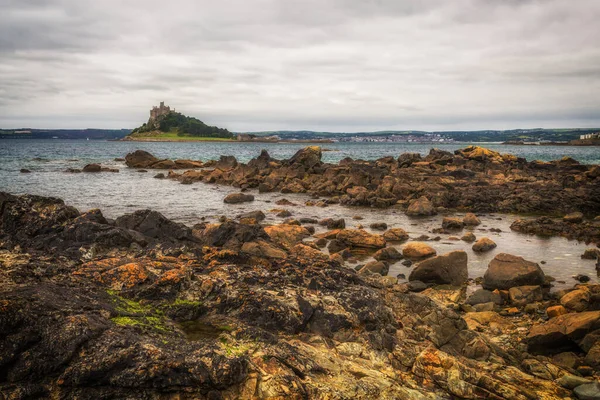 Marazion Cornwall Inglaterra Reino Unido Camino Costa — Foto de Stock