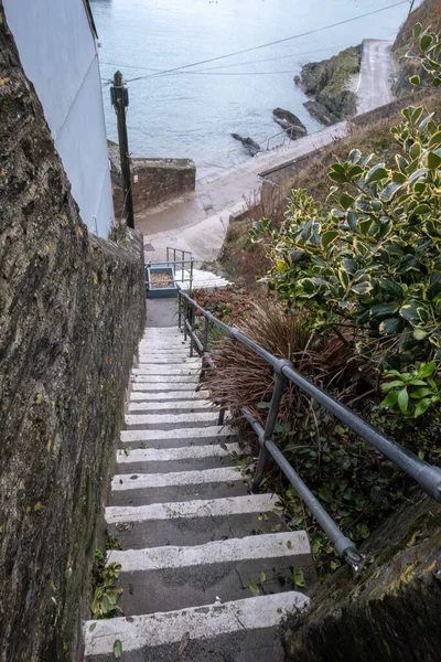 Schody Starověkého Kostela Mevagissey Velká Británie — Stock fotografie