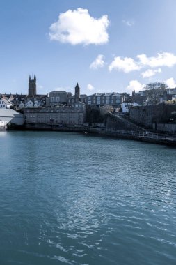 Penzance 'ın güzel sahili, Uk.