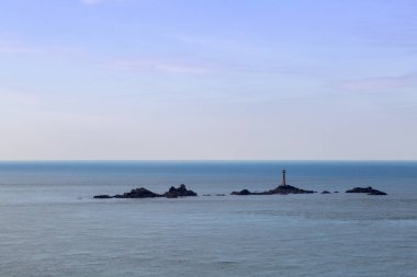 Nanjizal, güney batı kıyısındaki Cornwall, İngiltere 'de sona eriyor. 