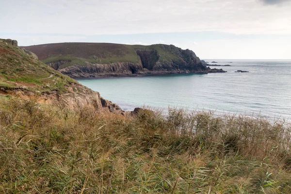 Nanjizal Cerca Tierras Terminan Cornwall Inglaterra Reino Unido Costa Suroeste — Foto de Stock