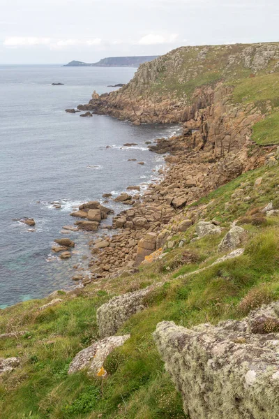 Nanjizal Près Des Terres Termine Cornwall Angleterre Royaume Uni Sur — Photo