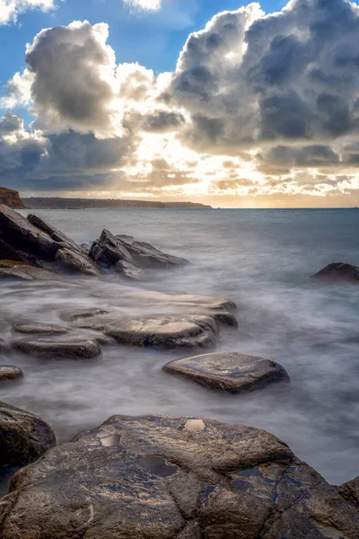 Porth Nanven Maïsmuur Engeland — Stockfoto