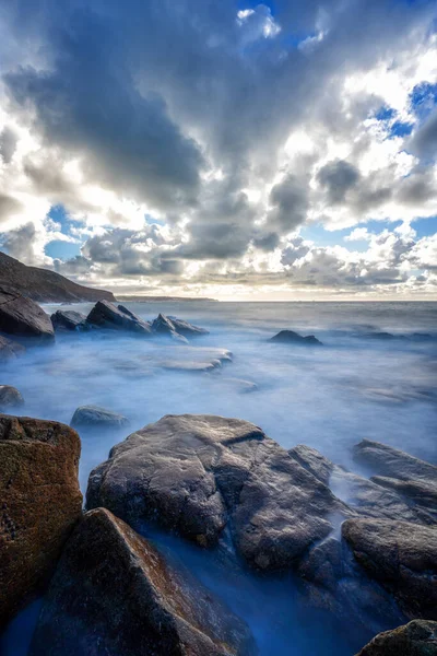 Porth Nanven Maiswand England — Stockfoto