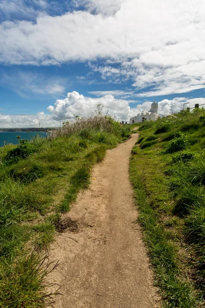 Newquay Town Beach Cornwall England — 图库照片