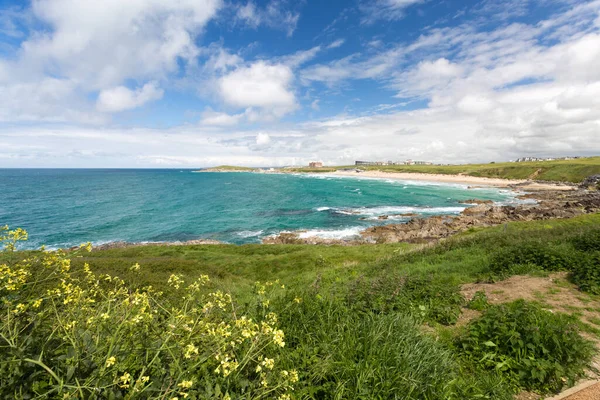 Newquay Ciudad Playa Cornwall England — Foto de Stock