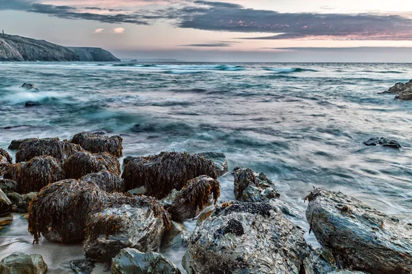 Praia Porthtowan Sobre Urze Cornwall Inglaterra Reino Unido — Fotografia de Stock