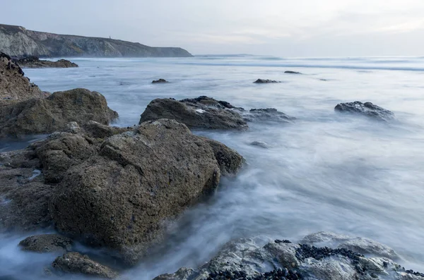 Praia Porthtowan Sobre Urze Cornwall Inglaterra Reino Unido — Fotografia de Stock