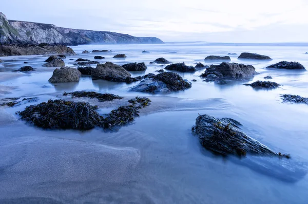 Praia Porthtowan Sobre Urze Cornwall Inglaterra Reino Unido — Fotografia de Stock