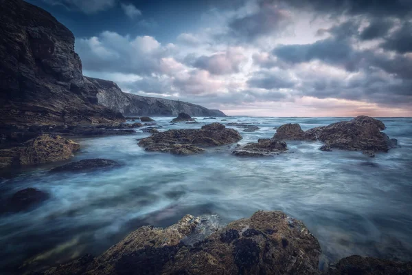 Praia Porthtowan Sobre Urze Cornwall Inglaterra Reino Unido — Fotografia de Stock