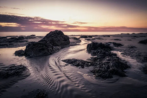 Пляж Порттаван Над Вересовиськом Корнуоллі Англія — стокове фото