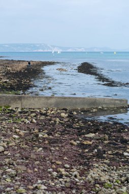 Deniz kıyısının güzel manzarası