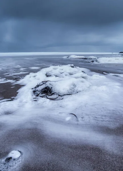 Stranden Porthtowan Över Ljungen Cornwall England Storbritannien — Stockfoto