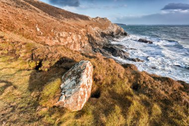 Cornwall İngiltere 'deki Prusya Koyu. Çarpıcı bir manzara..