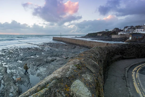 Porthleven Puerto Más Meridional Gran Bretaña — Foto de Stock