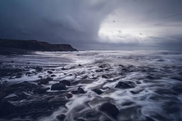 Sandymouth Cornwall Inglaterra Playa Del Reino Unido Costa Norte Córnico — Foto de Stock