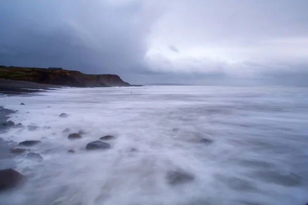 Sandymouth Cornovaglia Inghilterra Spiaggia Del Regno Unito Sulla Costa Nord — Foto Stock