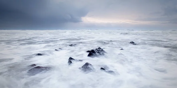 Sandymouth Cornovaglia Inghilterra Spiaggia Del Regno Unito Sulla Costa Nord — Foto Stock